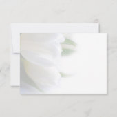 Witte Tulpen RSVP-kaart RSVP Kaartje (Achterkant)