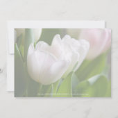 Witte tulpen • Save the Date-aankondiging Date (Achterkant)