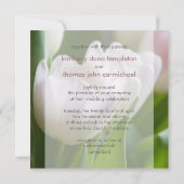 Witte Tulpen ・ Weddenschap Kaart (Achterkant)
