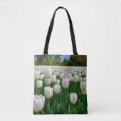 Witte Tulpentas Tote Bag (Voorkant)