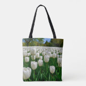 Witte Tulpentas Tote Bag (Achterkant)