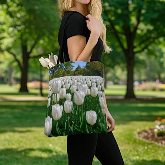 Witte Tulpentas Tote Bag