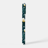 Witte Tuplips en Groene Bloemen Personaliseren iPhone 15 Case (Rechterkant)