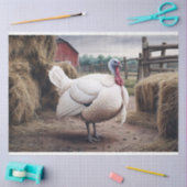 Witte Turkije Boerderij Thanksgiving Decoupage Tissuepapier (Craft)