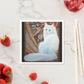 Witte Turkse angora Servetten (Insitu)