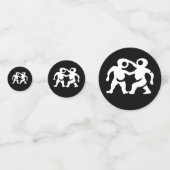 Witte Tweeling Tweelingen Astrologie Sterrenbeeld  Confetti (Achterkanten)