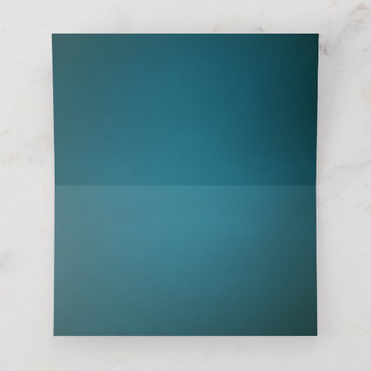 Witte Twinkle String Lights op Blauwgroen Plaatskaartje (Binnenkant ongevouwen)