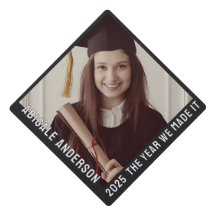 Witte typografie en foto