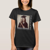 Witte typografie en foto afstuderen t-shirt (Voorkant)