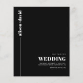 Witte typografie QR-code TROUWKAART uitnodiging bu (Voorkant)