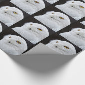 Witte Uil Cadeaupapier (Hoek)