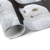 Witte Uil Cadeaupapier (Rol Hoek)