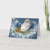 Witte Uil Notitiekaart (Voorkant)