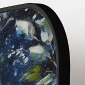 Witte uil op tak in maanlicht gepersonaliseerd pickleball paddle (Links Detail)