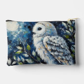Witte Uil op tak in maanlicht schilderen Etui (Achterkant)
