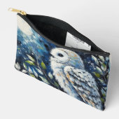 Witte Uil op tak in maanlicht schilderen Etui (Open)