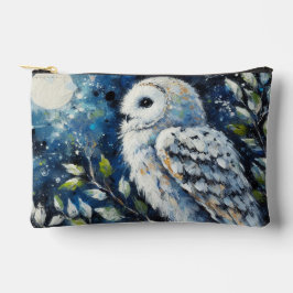 Witte Uil op tak in maanlicht schilderen Etui