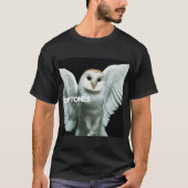 witte uil t-shirt (Voorkant)