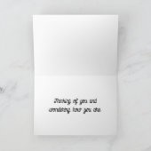  witte uil Wenskaart Kaart (Binnen)