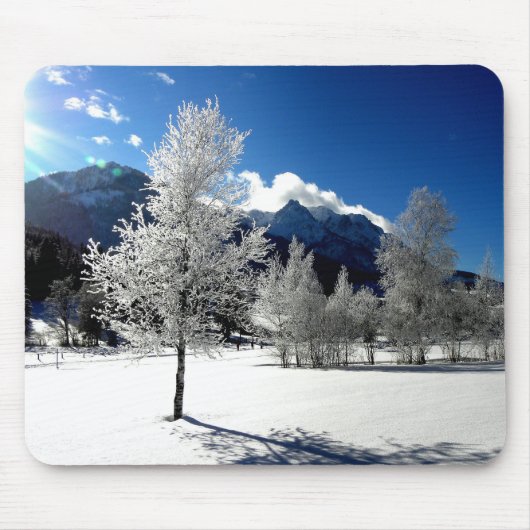 Witte Uitzicht en gebergte Muismat (Voorkant)