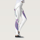 Witte Unicorn Rainbow-Leggings Leggings (Rechts)