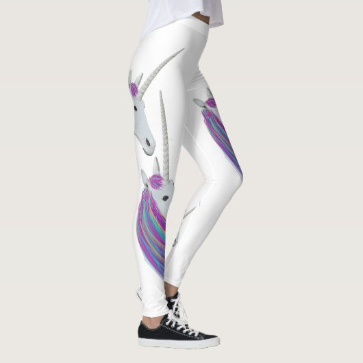 Witte Unicorn Rainbow-Leggings Leggings (Rechts)