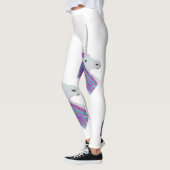 Witte Unicorn Rainbow-Leggings Leggings (Links)