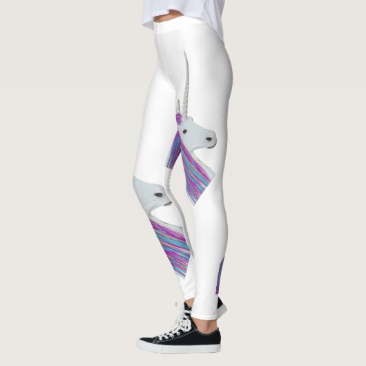 Witte Unicorn Rainbow-Leggings Leggings (Links)