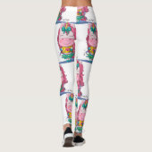 Witte Unicorn Sparkles Leggings (Achterkant)