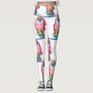 Witte Unicorn Sparkles Leggings