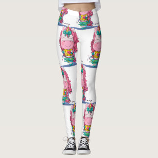 Witte Unicorn Sparkles Leggings