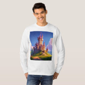 Witte Unisex T-shirt met lange mouwen (Voorkant volledig)