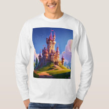 Witte Unisex T-shirt met lange mouwen