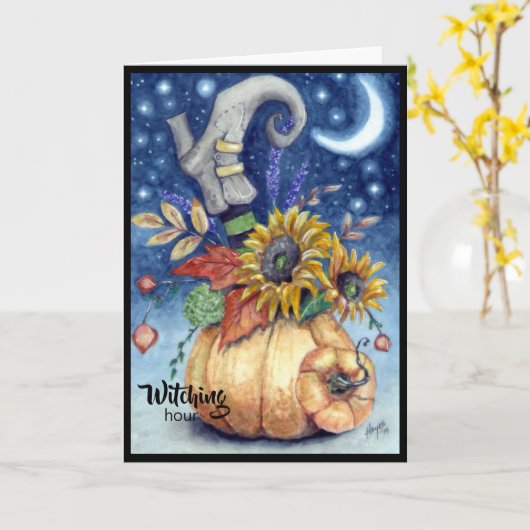 Witte uren kaart (Gele Bloem)