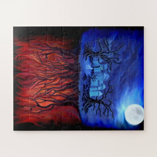 Witte uren tussen de hemel en de hel legpuzzel (Horizontaal)