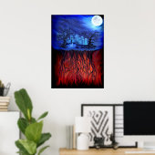 Witte uren tussen de hemel en de hel poster (Thuiskantoor)