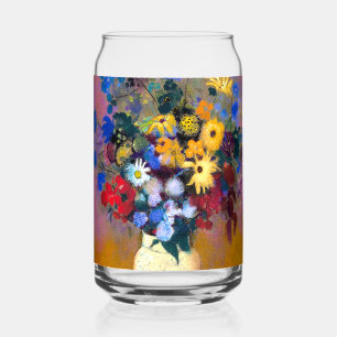 Witte vaas met bloemen Odilon Redon Blikvorm Glas