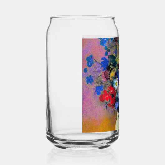 Witte vaas met bloemen Odilon Redon Blikvorm Glas (Rechts)