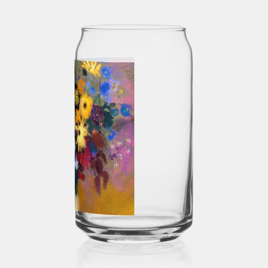 Witte vaas met bloemen Odilon Redon Blikvorm Glas (Links)