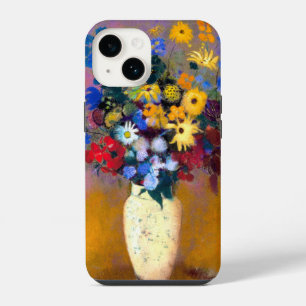 Witte vaas met bloemen Odilon Redon iPhone 14 Hoesje