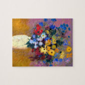 Witte vaas met bloemen Odilon Redon Legpuzzel (Horizontaal)