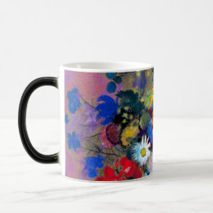 Witte vaas met bloemen Odilon Redon Magische Mok