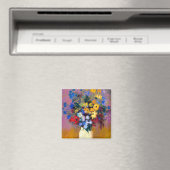 Witte vaas met bloemen Odilon Redon Magneet (Insitu (Vaatwasser))