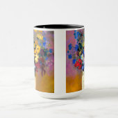 Witte vaas met bloemen Odilon Redon Mok (Midden)