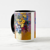 Witte vaas met bloemen Odilon Redon Mok (Voorkant links)