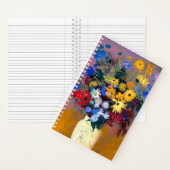 Witte vaas met bloemen Odilon Redon Notitieboek (Binnen)