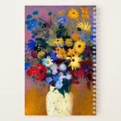 Witte vaas met bloemen Odilon Redon Notitieboek (Achterkant)