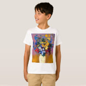 Witte vaas met bloemen Odilon Redon T-shirt (Voorkant volledig)