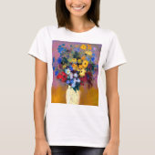 Witte vaas met bloemen Odilon Redon T-shirt (Voorkant)