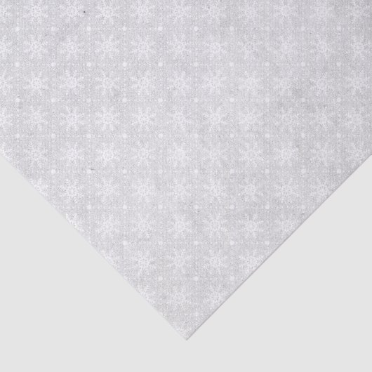 Witte  Vakantie Kerst Sneeuwvlok Tissuepapier (Detail)